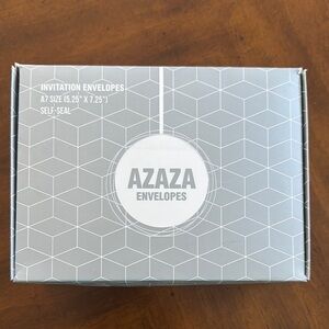 Azaza White Invitation Envelopes